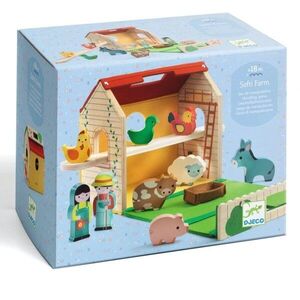 DJECO Wooden Farm sada hraček ze dřeva 18m+ 11 ks obraz