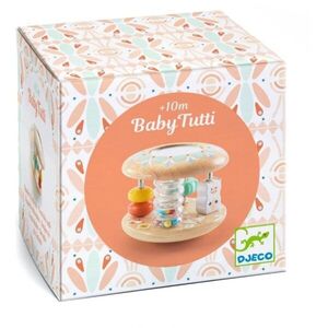 DJECO Rattle Baby Tutti chrastítko ze dřeva 10m+ 1 ks obraz