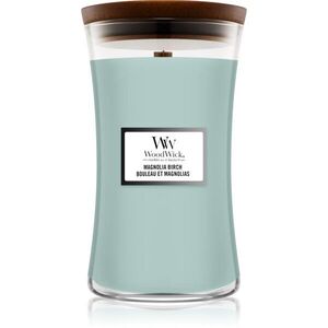 Woodwick Magnolia Birch vonná svíčka s dřevěným knotem 610 g obraz