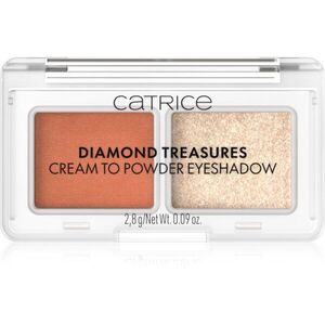 Catrice Diamond Treasures duo oční stíny odstín 050 Peach Gleam 2.8 g obraz