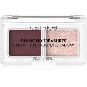 Catrice Diamond Treasures duo oční stíny odstín 060 Burgundy Glitz 2.8 g obraz