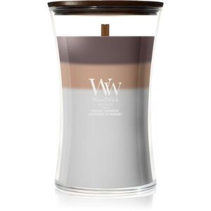 Woodwick Trilogy Radiant Cashmere vonná svíčka s dřevěným knotem 610 g obraz