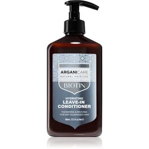 Arganicare Biotin Leave-In Conditioner bezoplachový kondicionér pro suché a poškozené vlasy 400 ml obraz