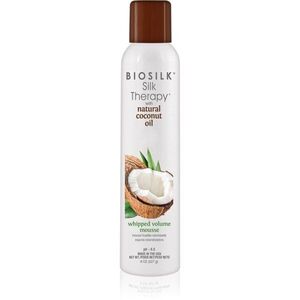 Biosilk Silk Therapy Whipped Volume Mousse objemová pěna na vlasy s kokosovým olejem 227 g obraz