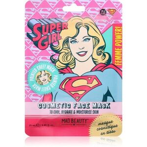 Mad Beauty DC Femme Power Supergirl hydratační plátýnková maska 25 ml obraz