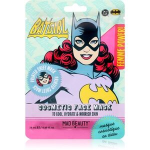 Mad Beauty DC Femme Power Batgirl hydratační plátýnková maska 25 ml obraz