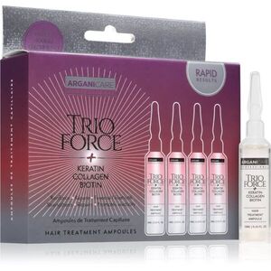 Arganicare Trio Force Hair Treatment ampule pro růst vlasů a posílení od kořínků 4x10 ml obraz