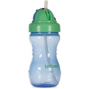 Baboo Cup with Silicone Straw láhev s brčkem Blue, 9m+ 360 ml obraz