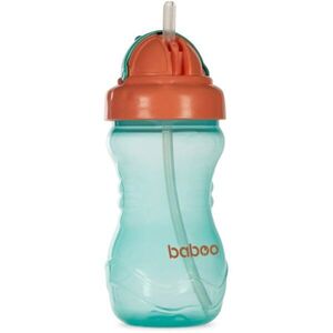 Baboo Cup with Silicone Straw láhev s brčkem Green, 9m+ 360 ml obraz
