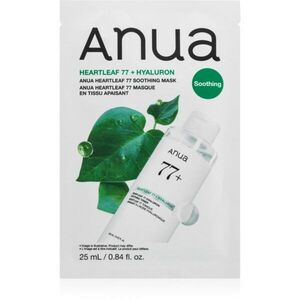 Anua Heartleaf 77 Soothing Mask zklidňující plátýnková maska s hydratačním účinkem 25 ml obraz