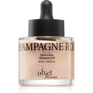 KUNDAL Objet Satin Glow Shimmer Oil třpytivý olej s hydratačním účinkem odstín Sparkling Wine Rose 45 ml obraz