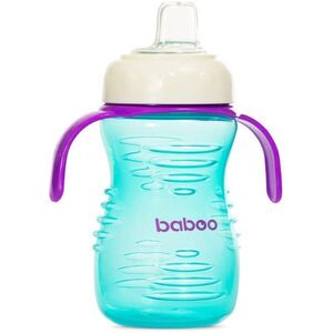 Baboo Cup with Silicone Spout hrnek se silikonovým pítkem Mint, 6m+ 260 ml obraz