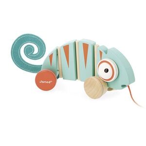 Janod Tropik Pull-Along Chameleon tahací hračka 12m+ 1 ks obraz