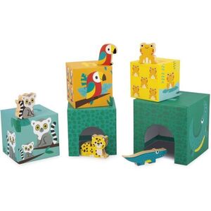 Janod Tropik 5-Cube Pyramid skládací věž 12m+ 5 ks obraz