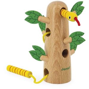 Janod Tropik Tropical Lace-Up Tree aktivity hračka 18m+ 1 ks obraz