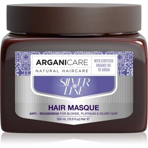 Arganicare Silver Hair Mask maska na vlasy neutralizující žluté tóny 500 ml obraz