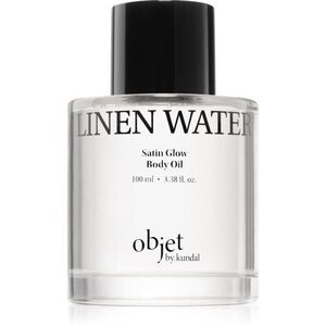 KUNDAL Objet Satin Glow Body Oil pečující tělový olej pro intenzivní hydrataci s vůní Linen Water 100 ml obraz