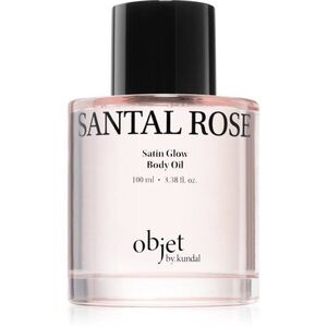 KUNDAL Objet Satin Glow Body Oil pečující tělový olej pro intenzivní hydrataci s vůní Santal Rose 100 ml obraz