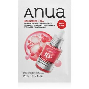 Anua Niacinamide TXA Serum Mask rozjasňující plátýnková maska proti pigmentovým skvrnám 28 ml obraz