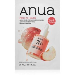 Anua Peach 70 Niacin Serum Mask plátýnková maska s rozjasňujícím účinkem 25 ml obraz