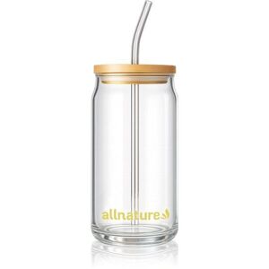 Allnature Sklenice s brčkem sklenice s brčkem 1 ks obraz