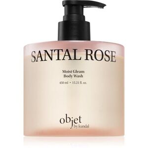 KUNDAL Objet Moist Gleam Body Wash parfémovaný sprchový gel pro intenzivní hydrataci s vůní Santal Rose 450 ml obraz