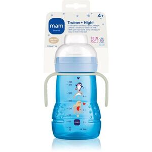 MAM Trainer Night láhev Blue 4m+ 220 ml obraz