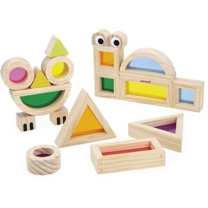 Janod Sensory Game Translucent Blocks aktivity hračka 12m+ 12 ks obraz