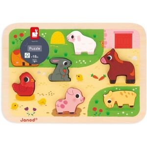 Janod Chunky Farm Puzzle aktivity vkládačka 18m+ 7 ks obraz