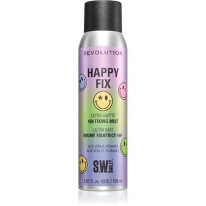 Revolution Happy Fix Ultra Matte 16h Fixing Mist fixační sprej na make-up 150 ml obraz