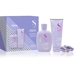 Alfaparf Milano Semi di Lino Smooth Duo Kit dárková sada pro nepoddajné a krepatějící se vlasy 3 ks obraz