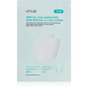 Anua PDRN Collagen Melting Patch for Glass Skin rozjasňující pleťová maska pro výživu a hydrataci 4 ks obraz