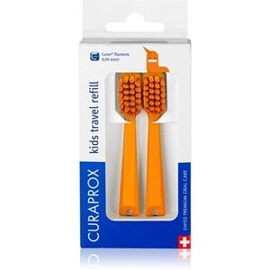 Curaprox Kids Travel refill náhradní hlavice na zubní kartáček Orange 2 ks obraz