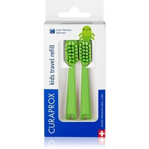 Curaprox Kids Travel refill náhradní hlavice na zubní kartáček Green 2 ks obraz