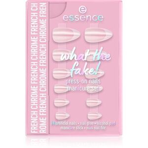 essence WHAT THE FAKE! umělé nehty 05 FRENCH CHROME obraz