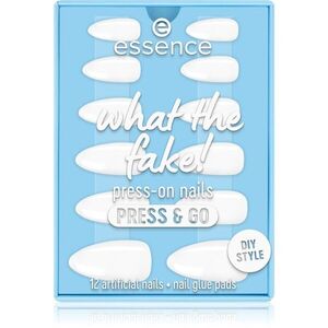 essence WHAT THE FAKE! umělé nehty 02 bare white obraz