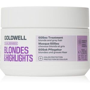 Goldwell Dualsenses Blondes & Highlights 60Sec Treatment intenzivní regenerační péče pro blond a melírované vlasy 200 ml obraz