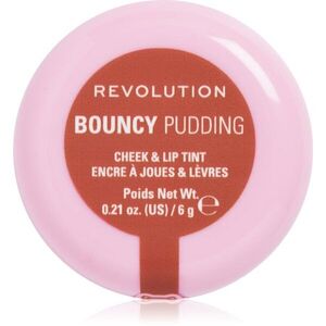 Revolution Bouncy Pudding Lip & Cheek multifunkční líčidlo na rty a tváře odstín Peach Veil 6 g obraz