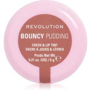 Revolution Bouncy Pudding Lip & Cheek multifunkční líčidlo na rty a tváře odstín Hazy Nude 6 g obraz