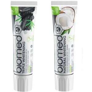 Biomed Duo set přírodní zubní pasta 2 ks obraz