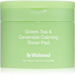 By Wishtrend Green Tea & Ceramide Calming Toner Pad tonizační polštářky se zklidňujícím účinkem 70 ks obraz