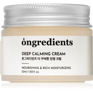 Ongredients Deep Calming Cream zklidňující pleťový krém pro posílení kožní bariéry 50 ml obraz
