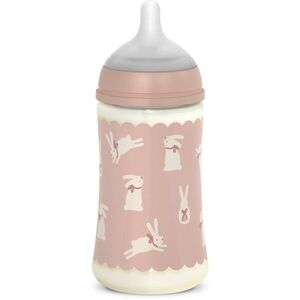 Suavinex Wonderland SX Pro Physiological Anti-Colic kojenecká láhev M Medium Flow 3 m+ Pink Bunny 270 ml obraz