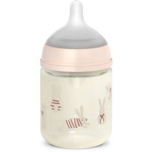 Suavinex Wonderland SX Pro Physiological Anti-Colic Glass skleněná kojenecká láhev SX PRO +0 SF Pink Bunny 120 ml obraz