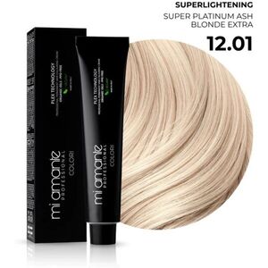 Mi Amante Professional Colori permanentní barva na vlasy Super Platinum Ash Blonde Extra 12, 01 100 ml obraz