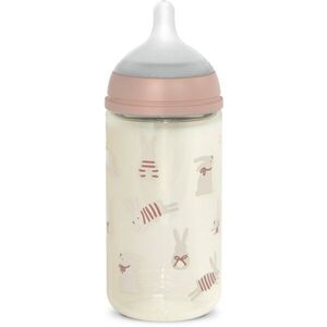 Suavinex Wonderland SX PRO +3 MF dětská láhev Pink Rabbit 240 ml obraz