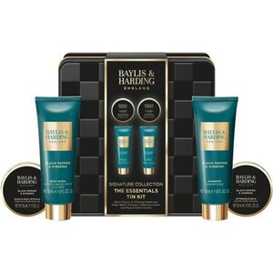 Baylis & Harding Black Pepper & Ginseng dárková sada plechový box pro muže obraz