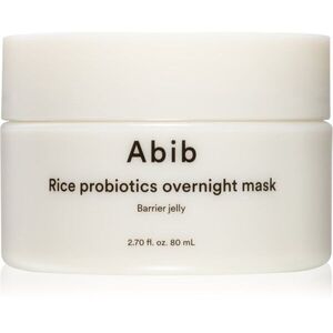 Abib Rice Probiotics Overnight Mask Barrier Jelly noční pleťová maska pro intenzivní hydrataci 80 ml obraz