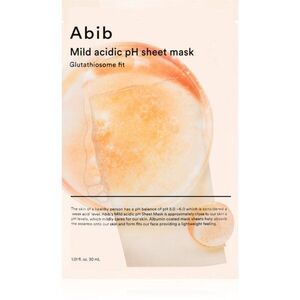 Abib Mild Acidic pH Sheet Mask Glutathiosome Fit rozjasňující plátýnková maska s hydratačním účinkem 30 ml obraz