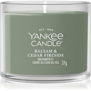 Yankee Candle Balsam & Cedar Fireside votivní svíčka 37 g obraz